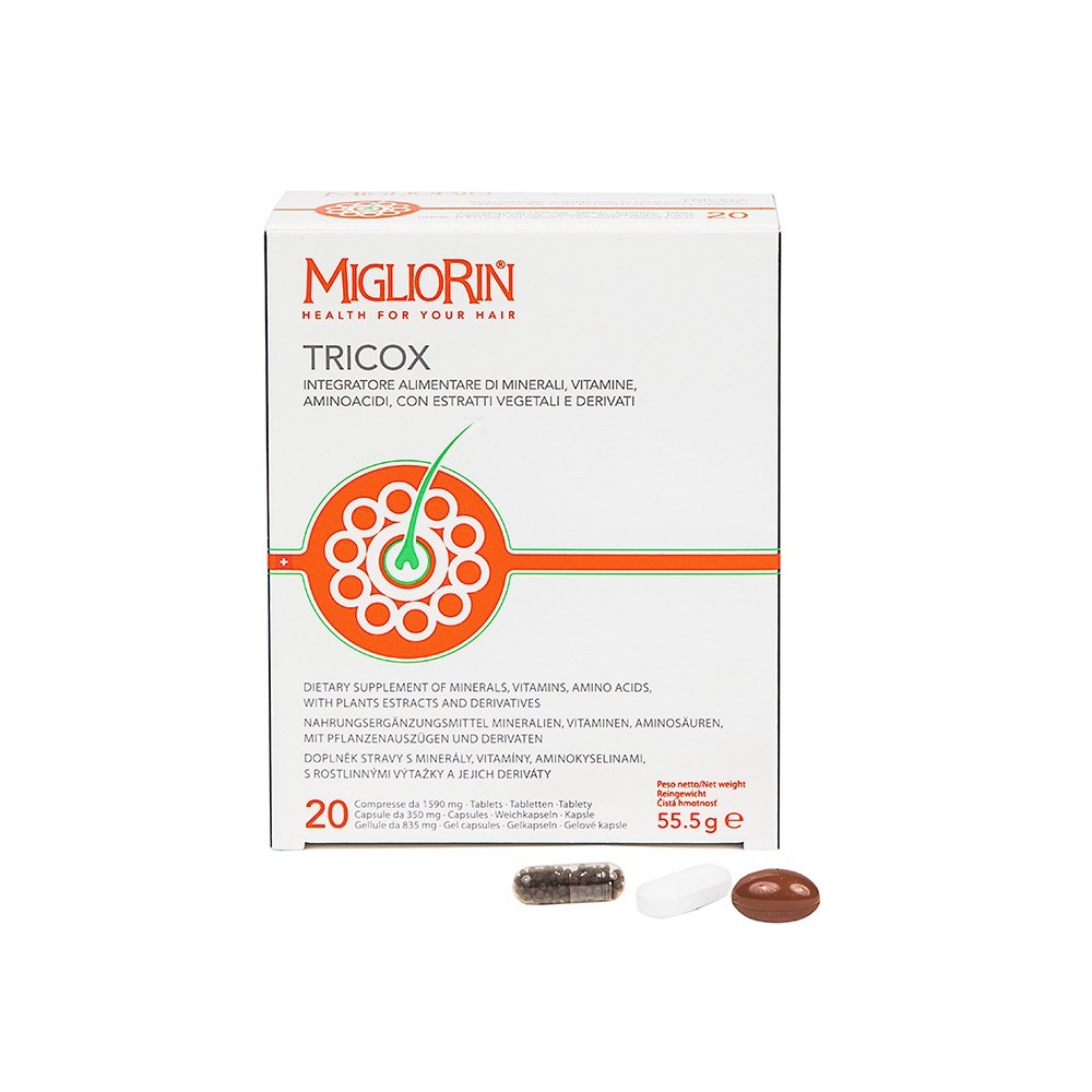 MIGLIORIN TRICOX 20 food supplement containing minerals